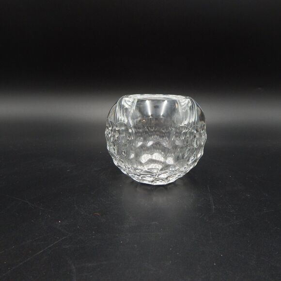 Orrefors Crystal Sphere Thumbprint Tealight Candle Holder Germany - Picture 4 of 9